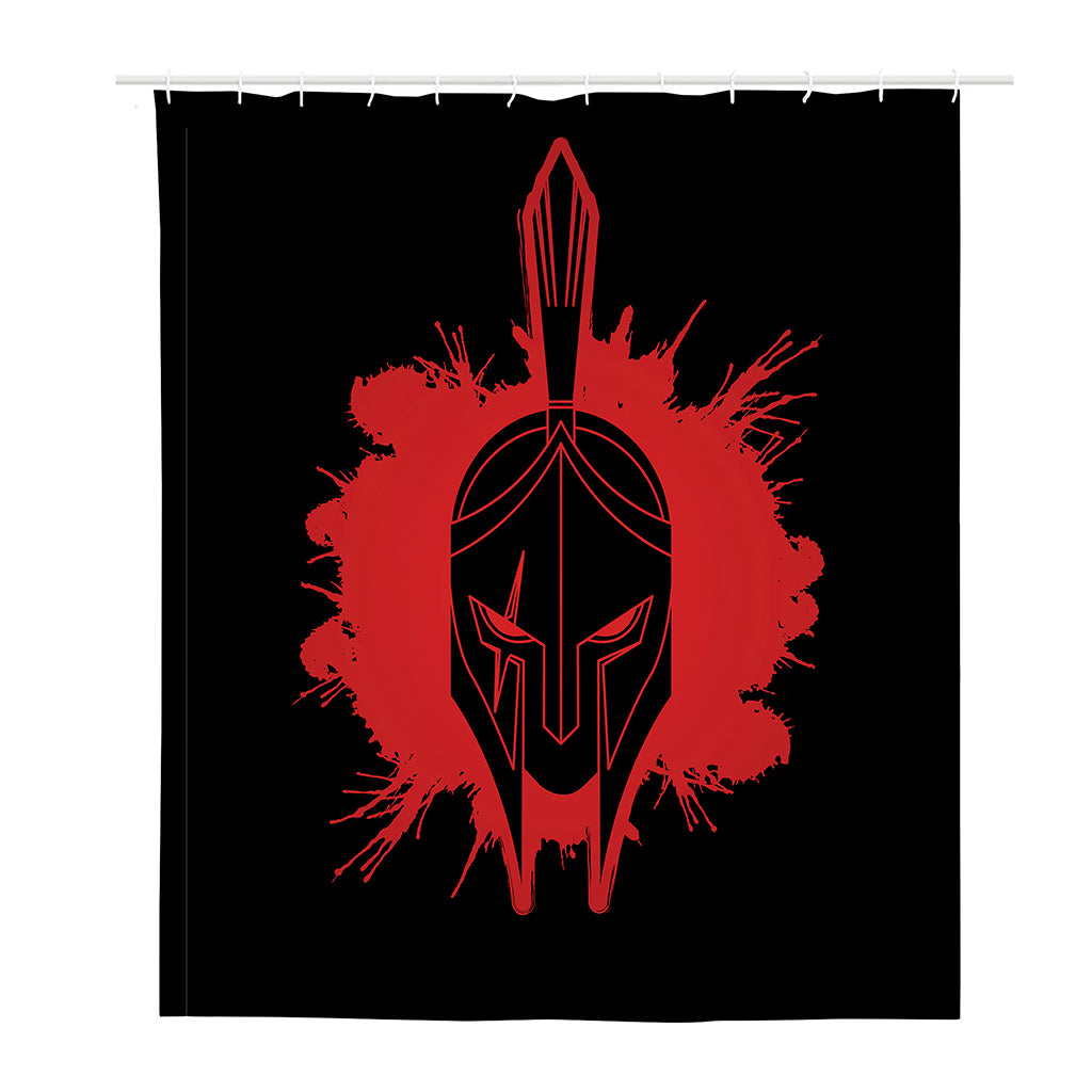 Bloody Spartan Warrior Print Polyester Shower Curtain
