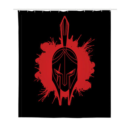 Bloody Spartan Warrior Print Polyester Shower Curtain