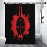 Bloody Spartan Warrior Print Premium Shower Curtain