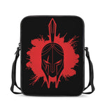Bloody Spartan Warrior Print Rectangular Crossbody Bag