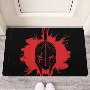 Bloody Spartan Warrior Print Rubber Doormat