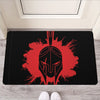 Bloody Spartan Warrior Print Rubber Doormat