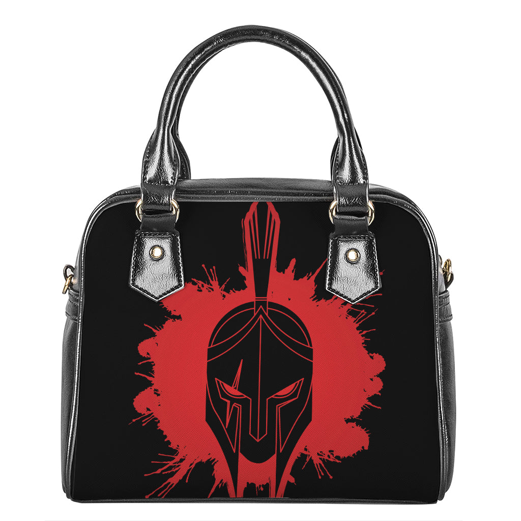 Bloody Spartan Warrior Print Shoulder Handbag