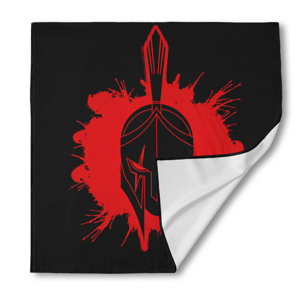 Bloody Spartan Warrior Print Silk Bandana