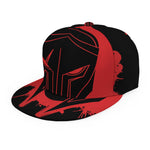 Bloody Spartan Warrior Print Snapback Cap