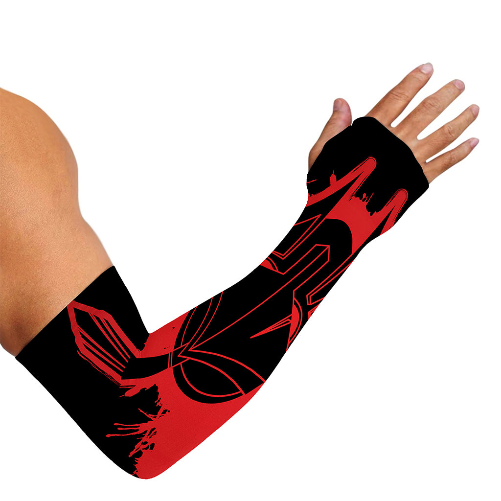 Bloody Spartan Warrior Print Sun Protection Arm Sleeves