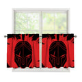 Bloody Spartan Warrior Print Tier Curtains