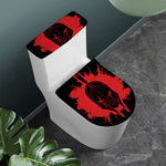 Bloody Spartan Warrior Print Toilet Lid And Tank Cover Set
