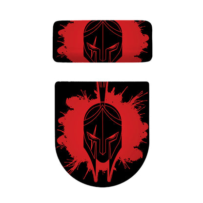 Bloody Spartan Warrior Print Toilet Lid And Tank Cover Set