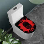 Bloody Spartan Warrior Print Toilet Lid Cover