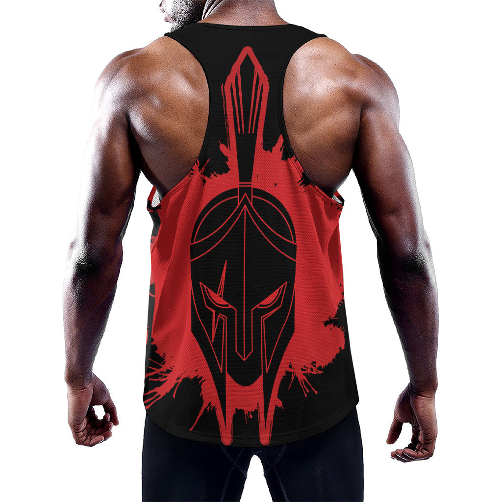 Bloody Spartan Warrior Print Training Tank Top