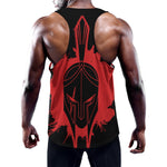 Bloody Spartan Warrior Print Training Tank Top