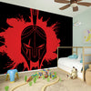 Bloody Spartan Warrior Print Wall Sticker