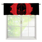 Bloody Spartan Warrior Print Window Valance
