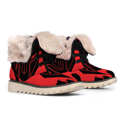Bloody Spartan Warrior Print Winter Boots