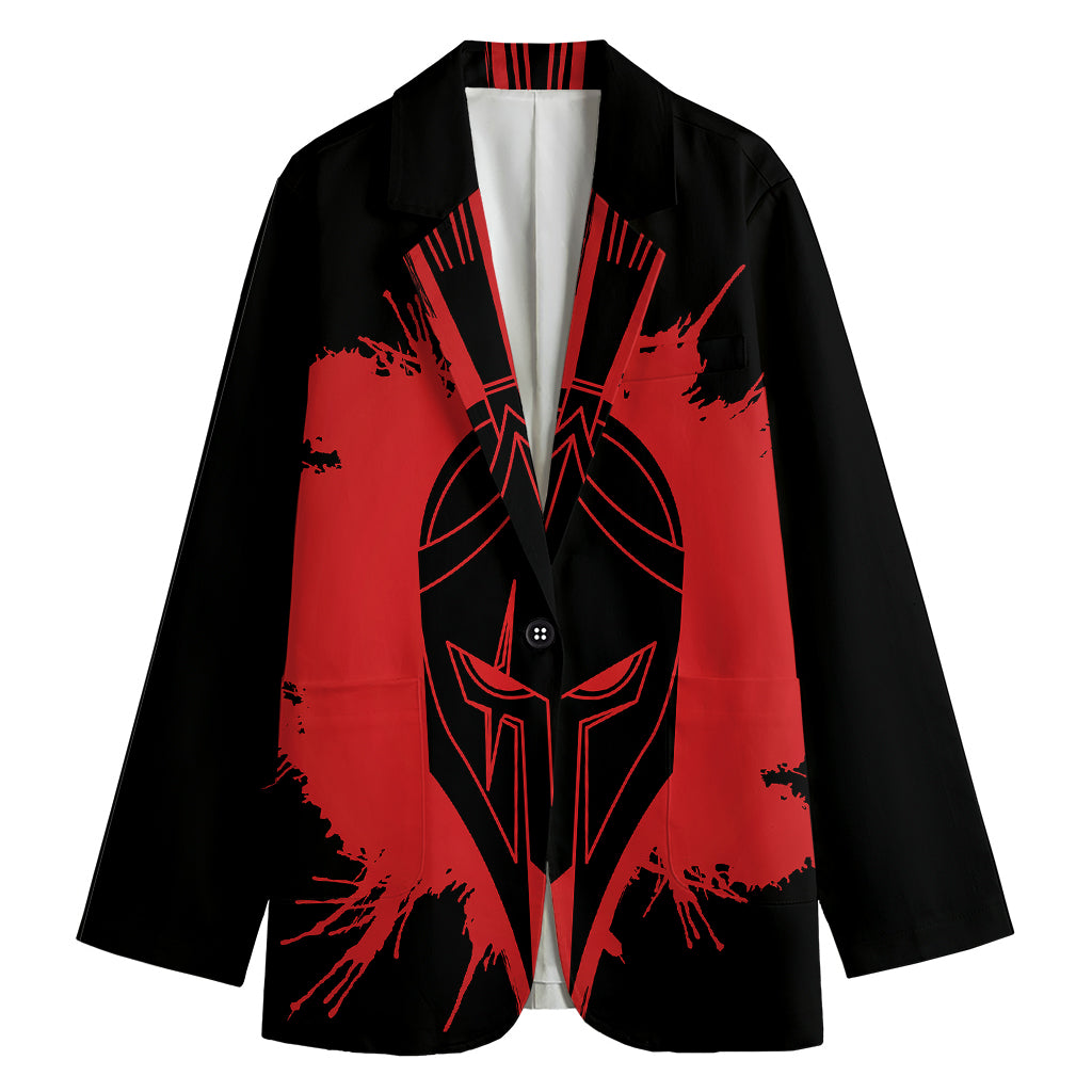 Bloody Spartan Warrior Print Women's Blazer