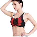 Bloody Spartan Warrior Print Women's Sports Bra