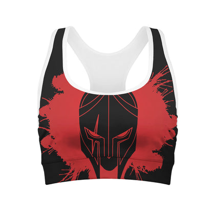 Bloody Spartan Warrior Print Women's Sports Bra