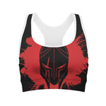 Bloody Spartan Warrior Print Women's Sports Bra