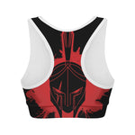 Bloody Spartan Warrior Print Women's Sports Bra