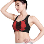 Bloody Spartan Warrior Print Women's Sports Bra