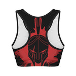 Bloody Spartan Warrior Print Women's Sports Bra