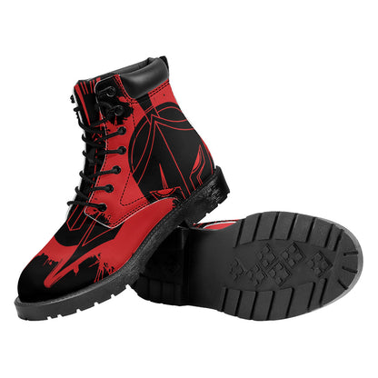 Bloody Spartan Warrior Print Work Boots