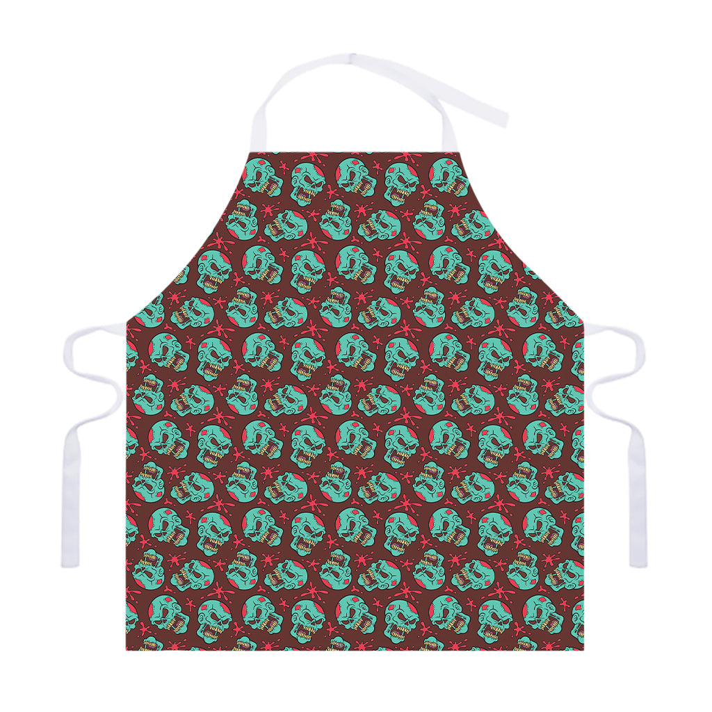 Bloody Zombie Pattern Print Adjustable Apron