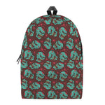 Bloody Zombie Pattern Print Backpack
