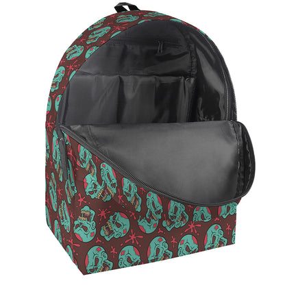 Bloody Zombie Pattern Print Backpack