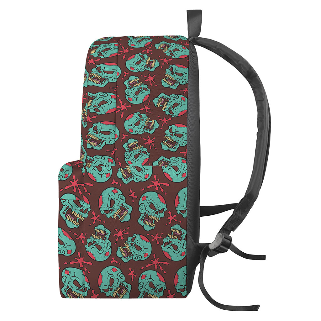 Bloody Zombie Pattern Print Backpack