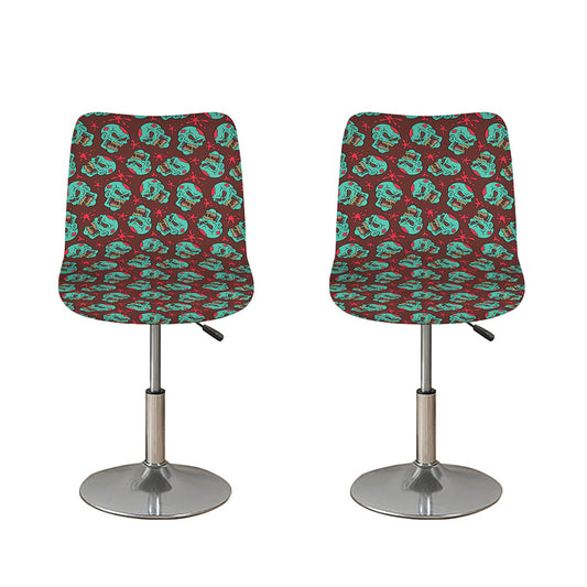 Bloody Zombie Pattern Print Bar Stool Covers