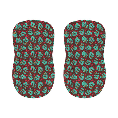 Bloody Zombie Pattern Print Bar Stool Covers