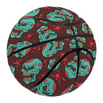 Bloody Zombie Pattern Print Basketball