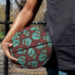 Bloody Zombie Pattern Print Basketball