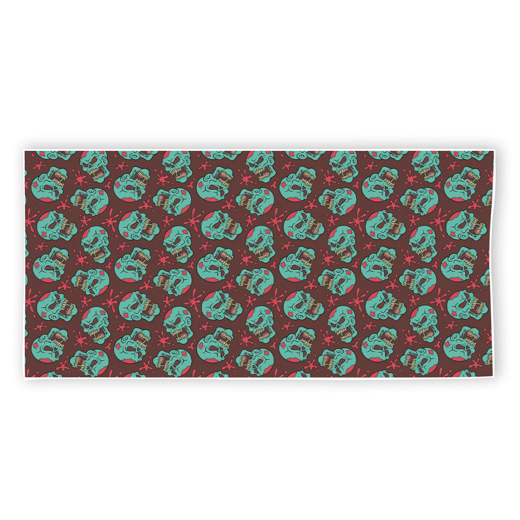 Bloody Zombie Pattern Print Beach Towel