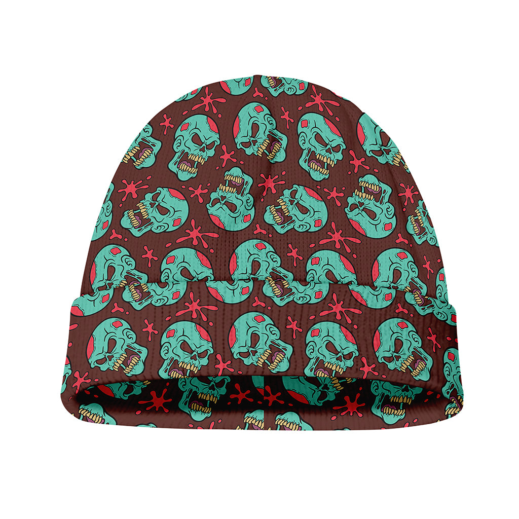 Bloody Zombie Pattern Print Beanie