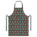 Bloody Zombie Pattern Print Bib Apron With Pocket