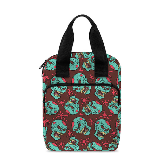 Bloody Zombie Pattern Print Bible Tote Bag