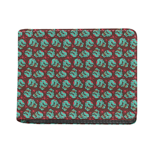 Bloody Zombie Pattern Print Bifold Wallet