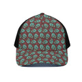 Bloody Zombie Pattern Print Black Mesh Trucker Hat