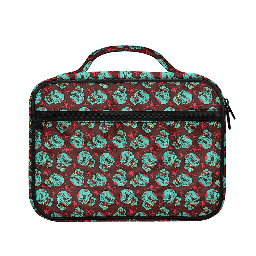 Bloody Zombie Pattern Print Briefcase Bible Bag