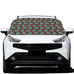 Bloody Zombie Pattern Print Car Windshield Snow Cover