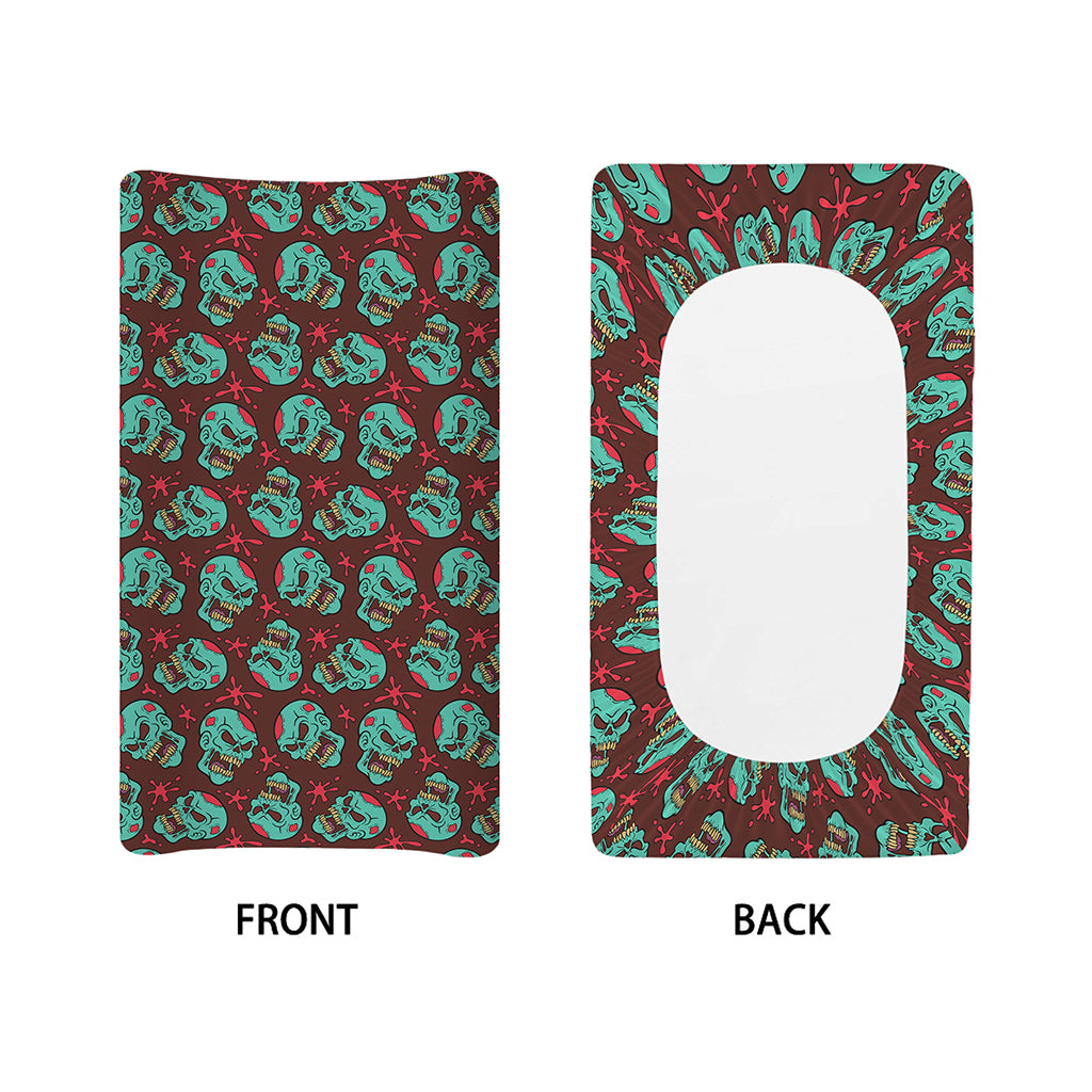 Bloody Zombie Pattern Print Changing Pad Cover