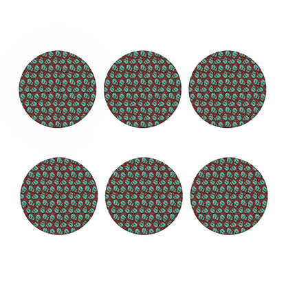 Bloody Zombie Pattern Print Coaster Set