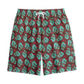 Bloody Zombie Pattern Print Cotton Shorts