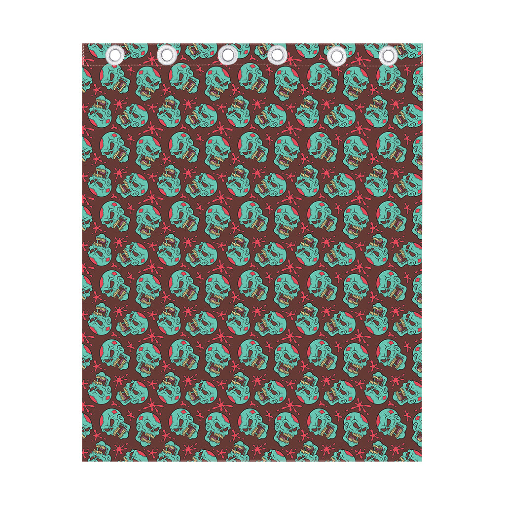 Bloody Zombie Pattern Print Curtain
