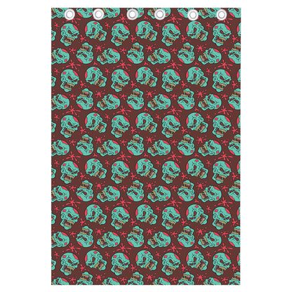 Bloody Zombie Pattern Print Curtain