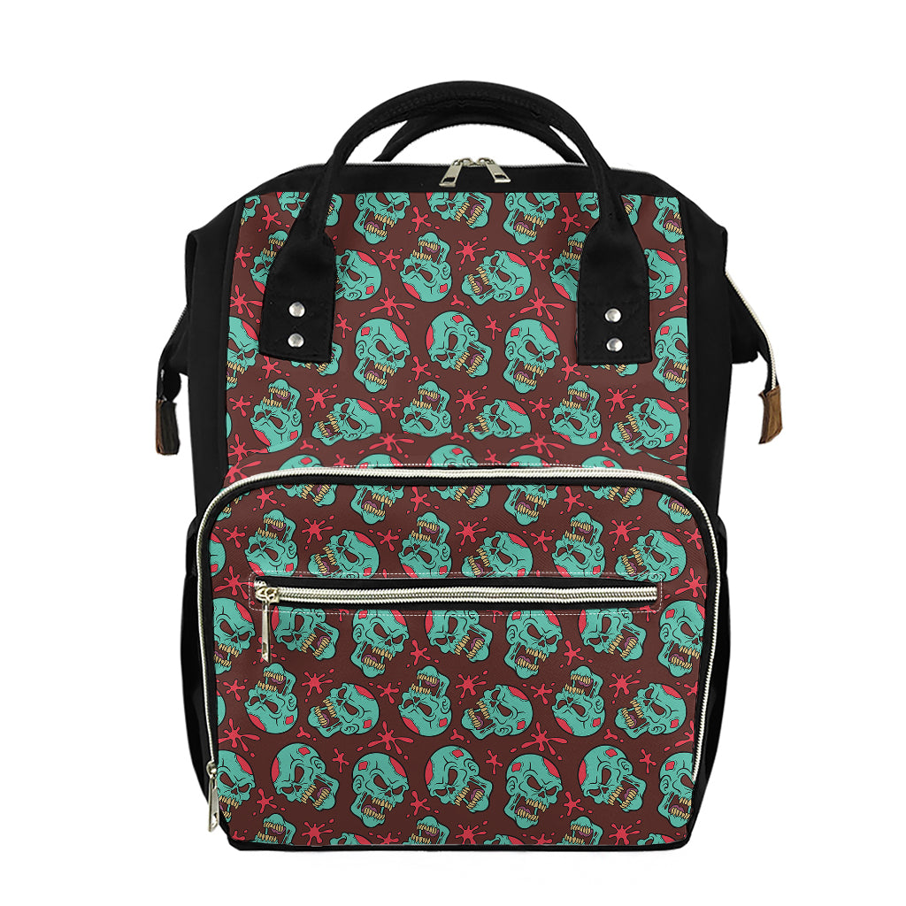 Bloody Zombie Pattern Print Diaper Bag