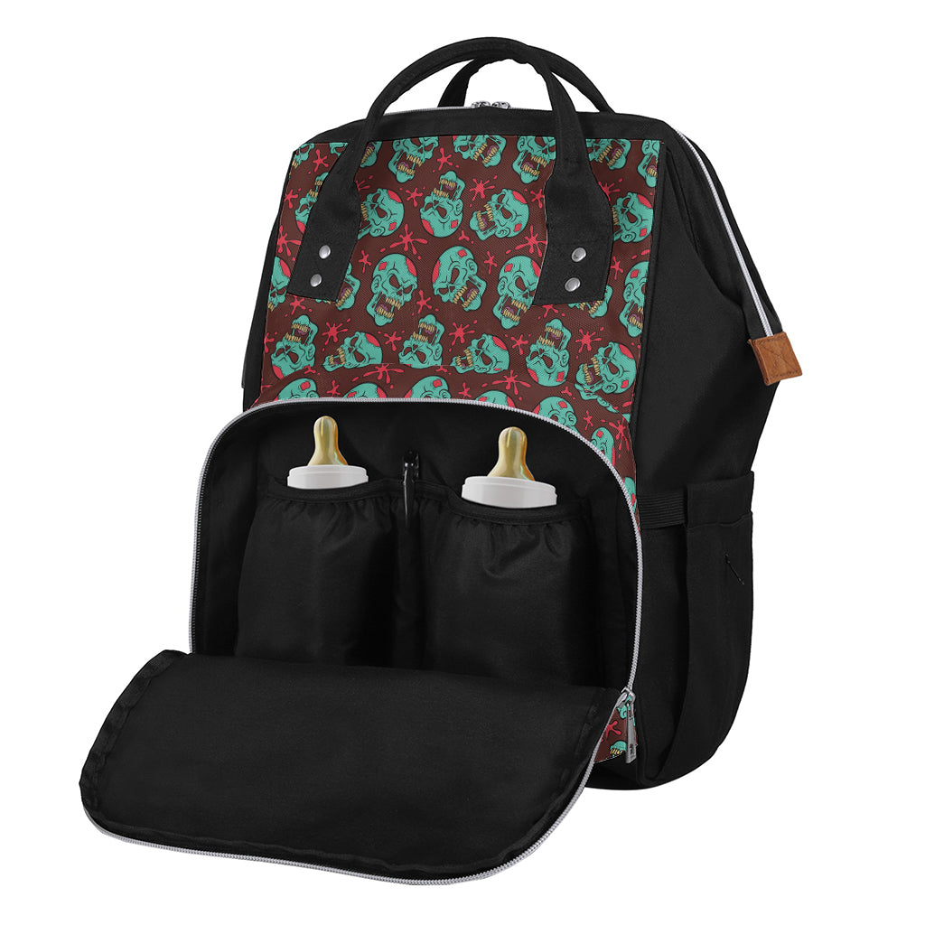 Bloody Zombie Pattern Print Diaper Bag